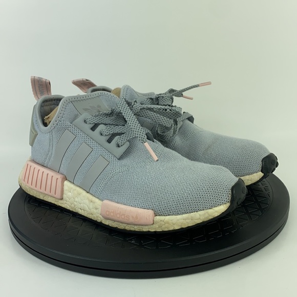 Adidas NMD R1 Gray/Pink Athletic Running Shoes BY3058 Women's Size 7 - Picture 3 of 12